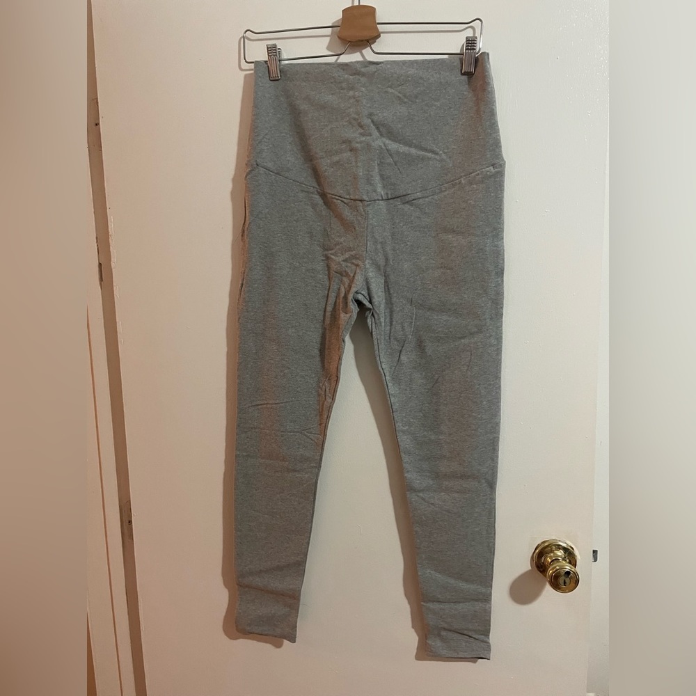 Joyaria maternity cotton/spandex leggings new grey